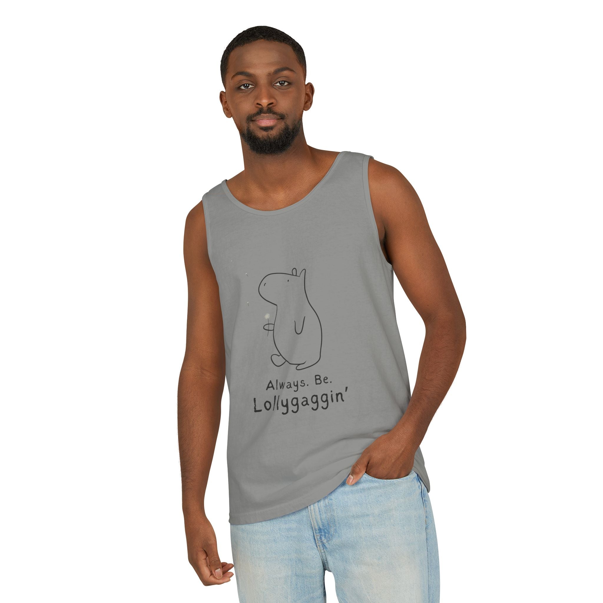 Always Be Lollygaggin' Capybara Premium Tank Top