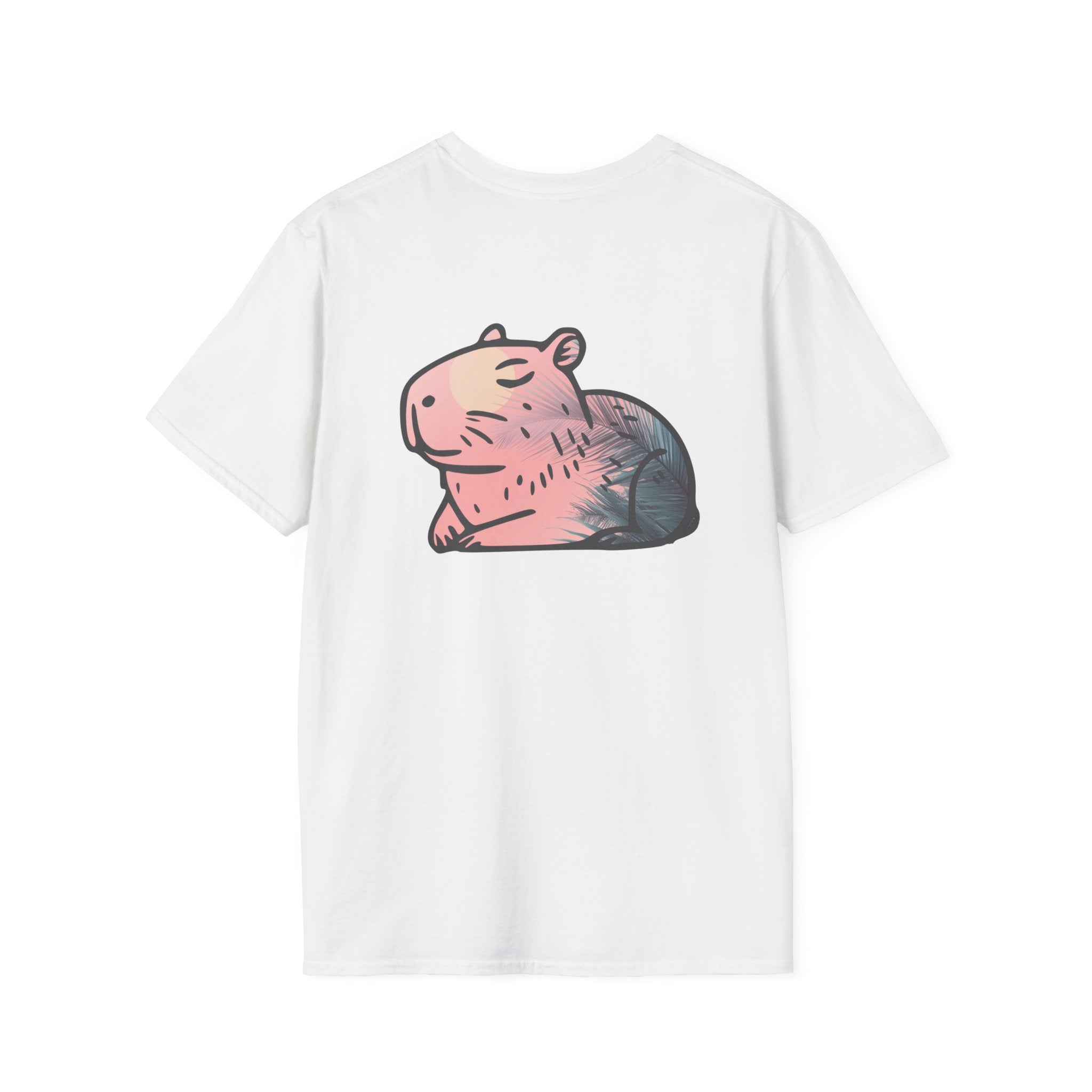 Chill Capybara Unisex Softstyle T-Shirt - Relaxed Fit Graphic Tee