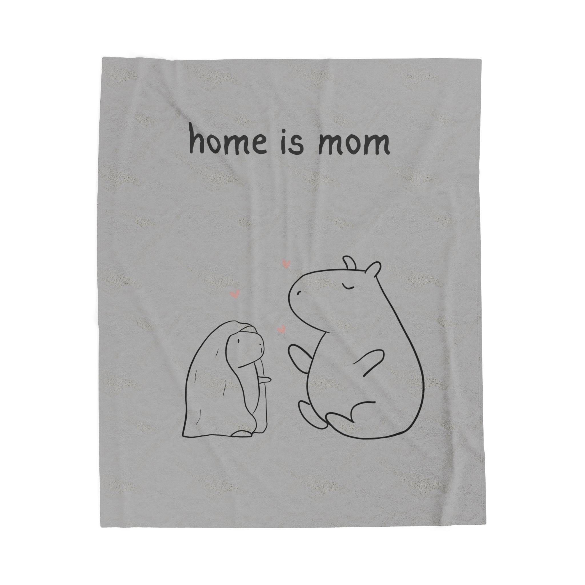 Home Is Mom Blanket – Sentimental Gift for Mom Cozy Throw