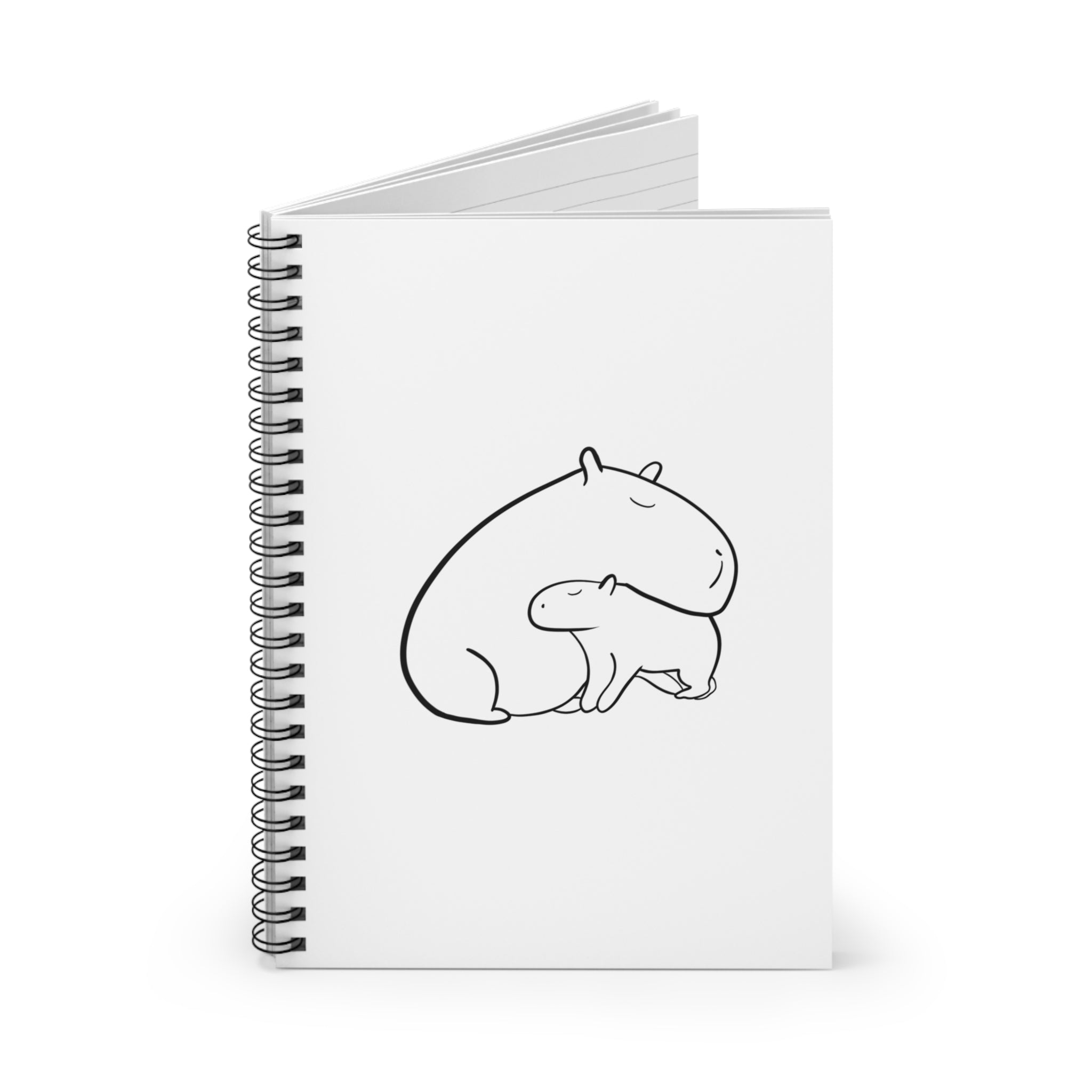Capybara Notebook – Cute Animal Spiral Journal