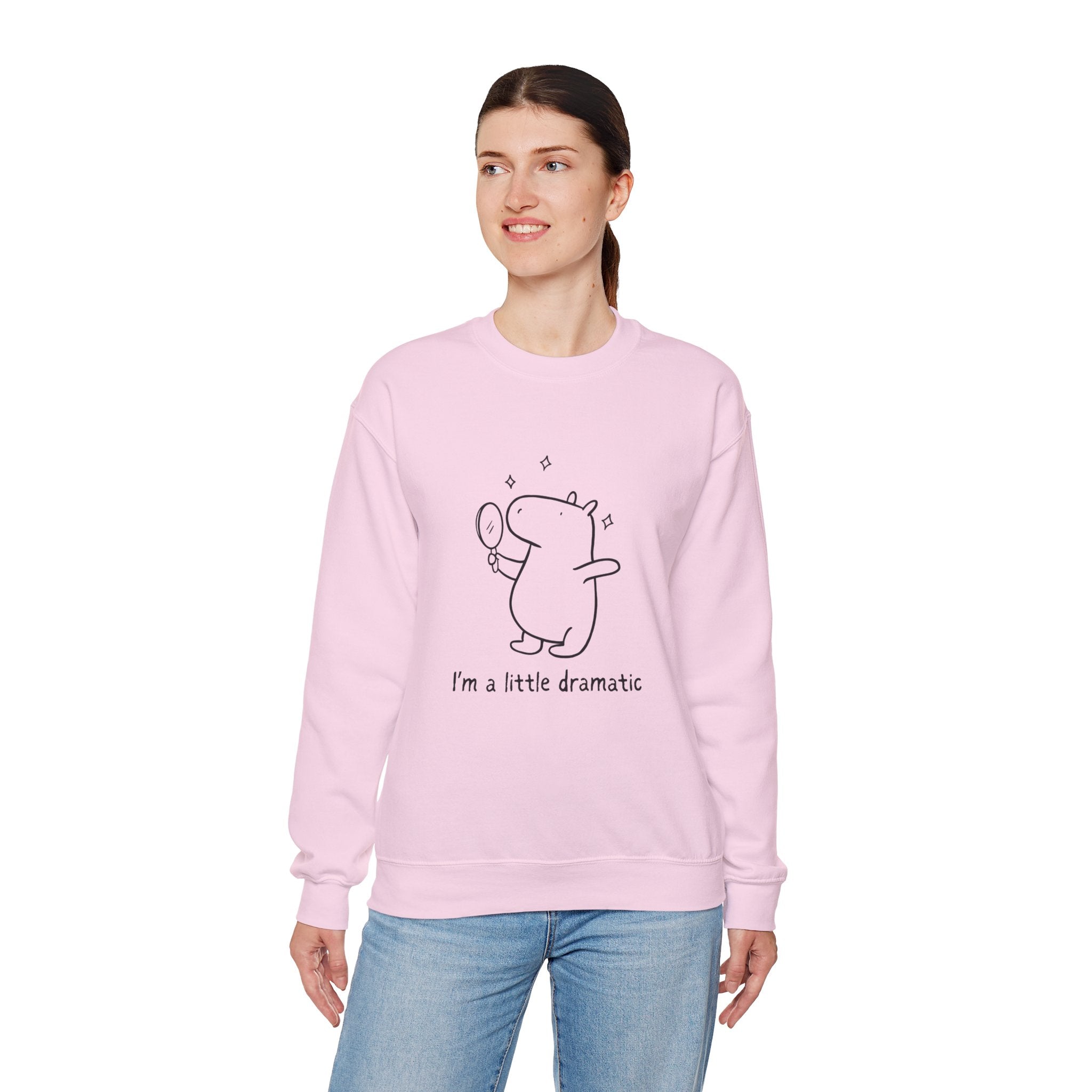 I'm a little dramatic – Funny Capybara Crewneck Sweatshirt