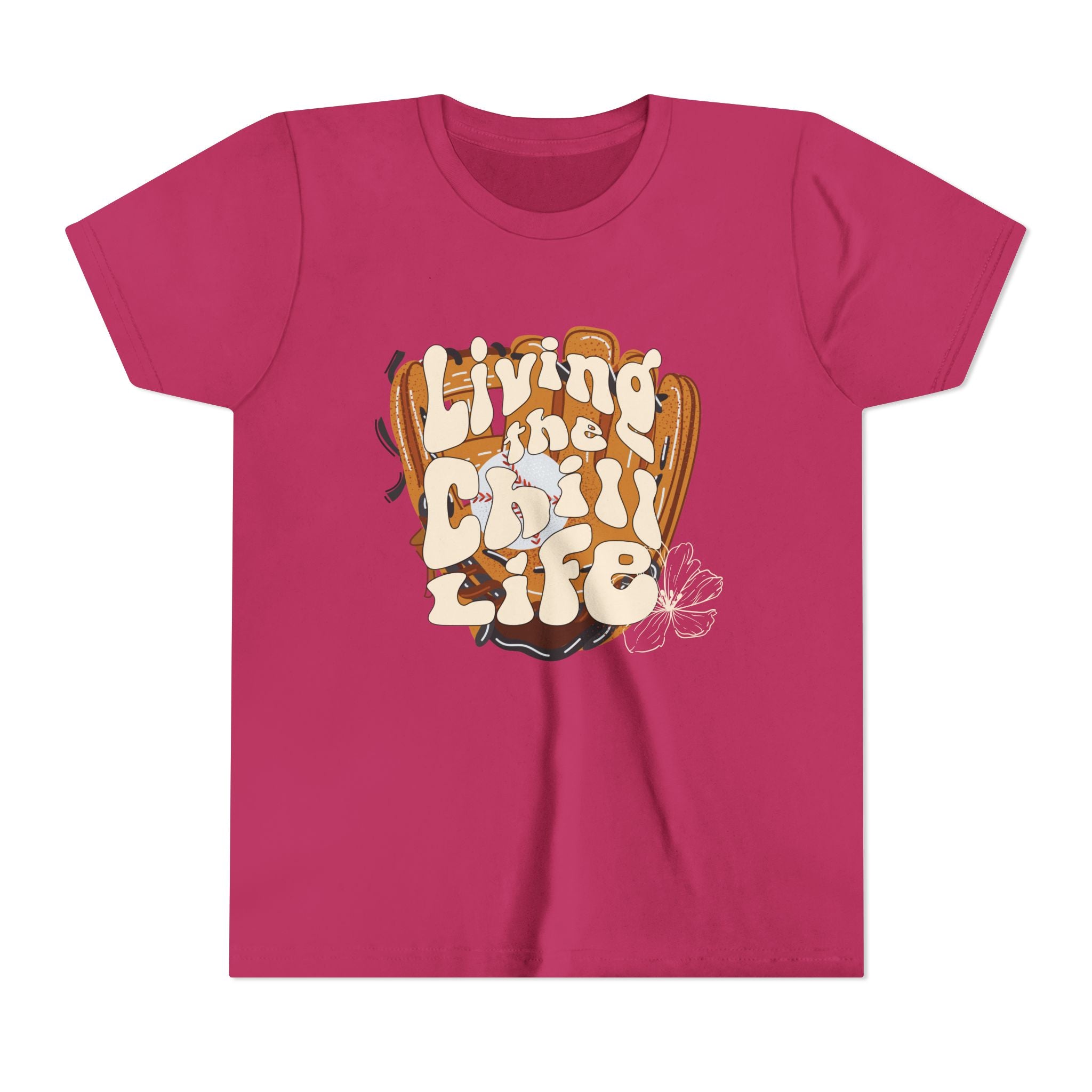 Living the Chill Life Baseball/Softball Glove - Unisex Youth Tee