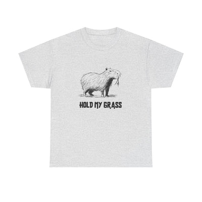 Hold My Grass T-Shirt | Funny Chill Graphic Heavy Cotton Tee - view 3