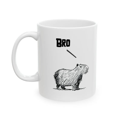 Bro – Funny Capybara Coffee Mug for Adults