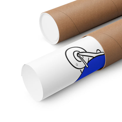 Funny Capybara Wall Art Print - How Did I Get Here? | Minimalist Animal Wall Decor