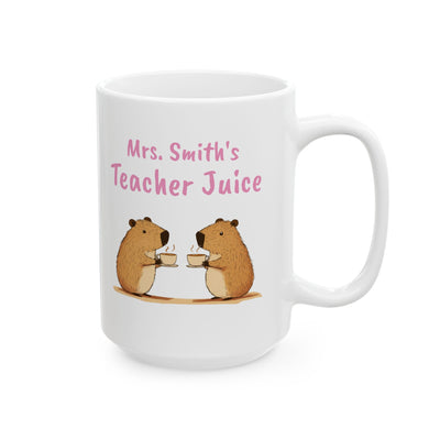 Personalized Teacher Mug – Custom “Teacher Juice” Coffee Mug – Funny Teacher Appreciation Gift