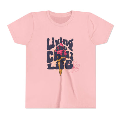 Living the Chill Life Ice Cream - Unisex Youth Tee