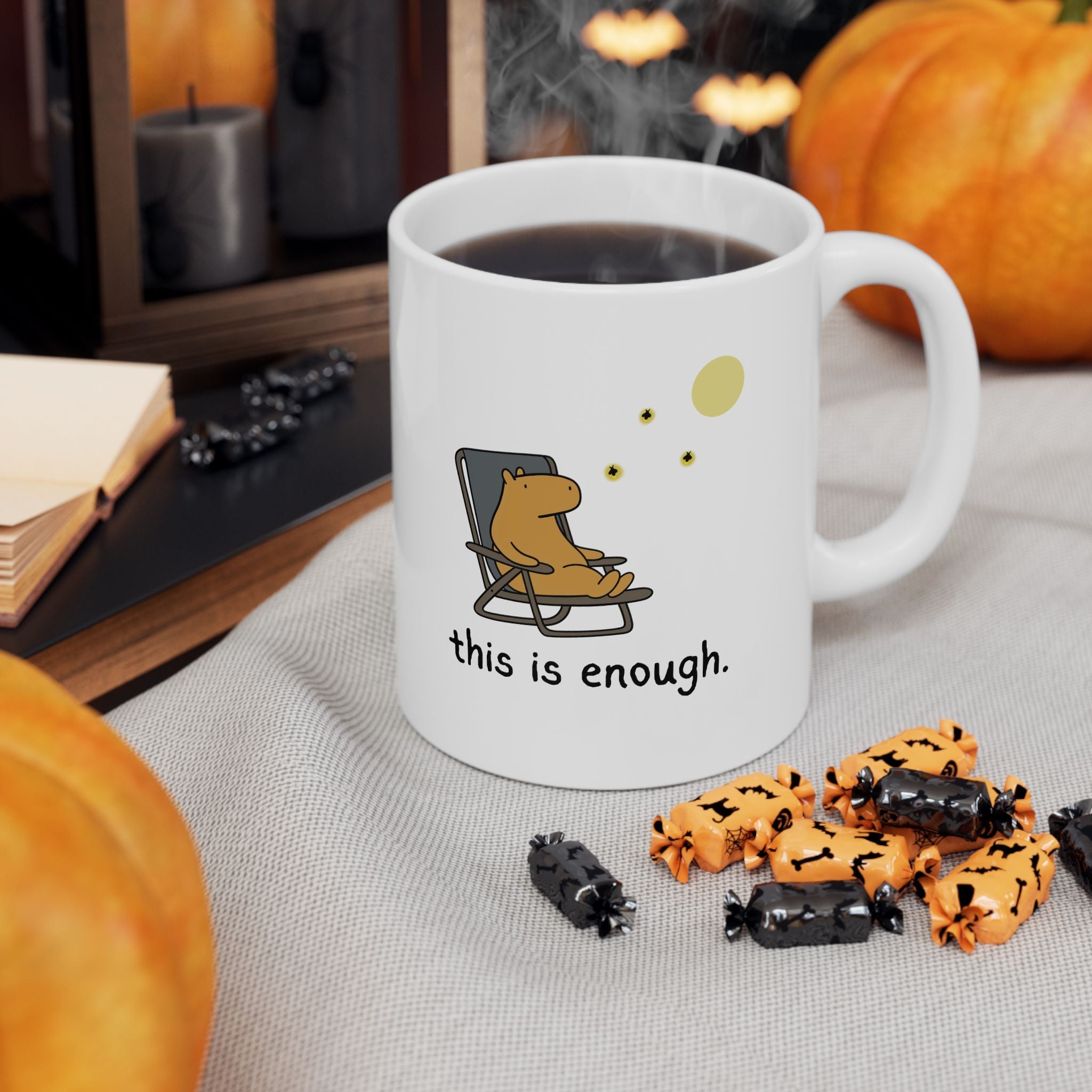 This is Enough Moonlight Capybara Mug