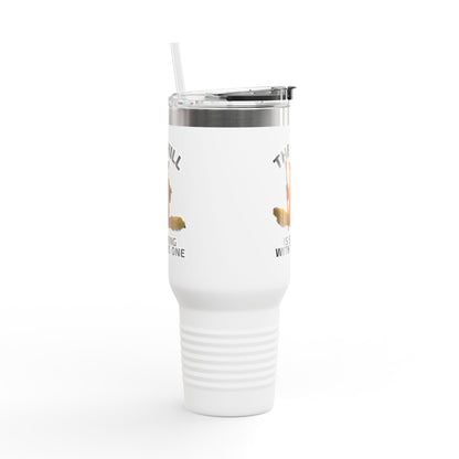 The Chill Is Strong With This One Insulated Travel Mug, 40oz | Unique Gift for Coffee Lovers, Capybara Design, Travel Cup for Home, Work, Eco-Friendly Mug