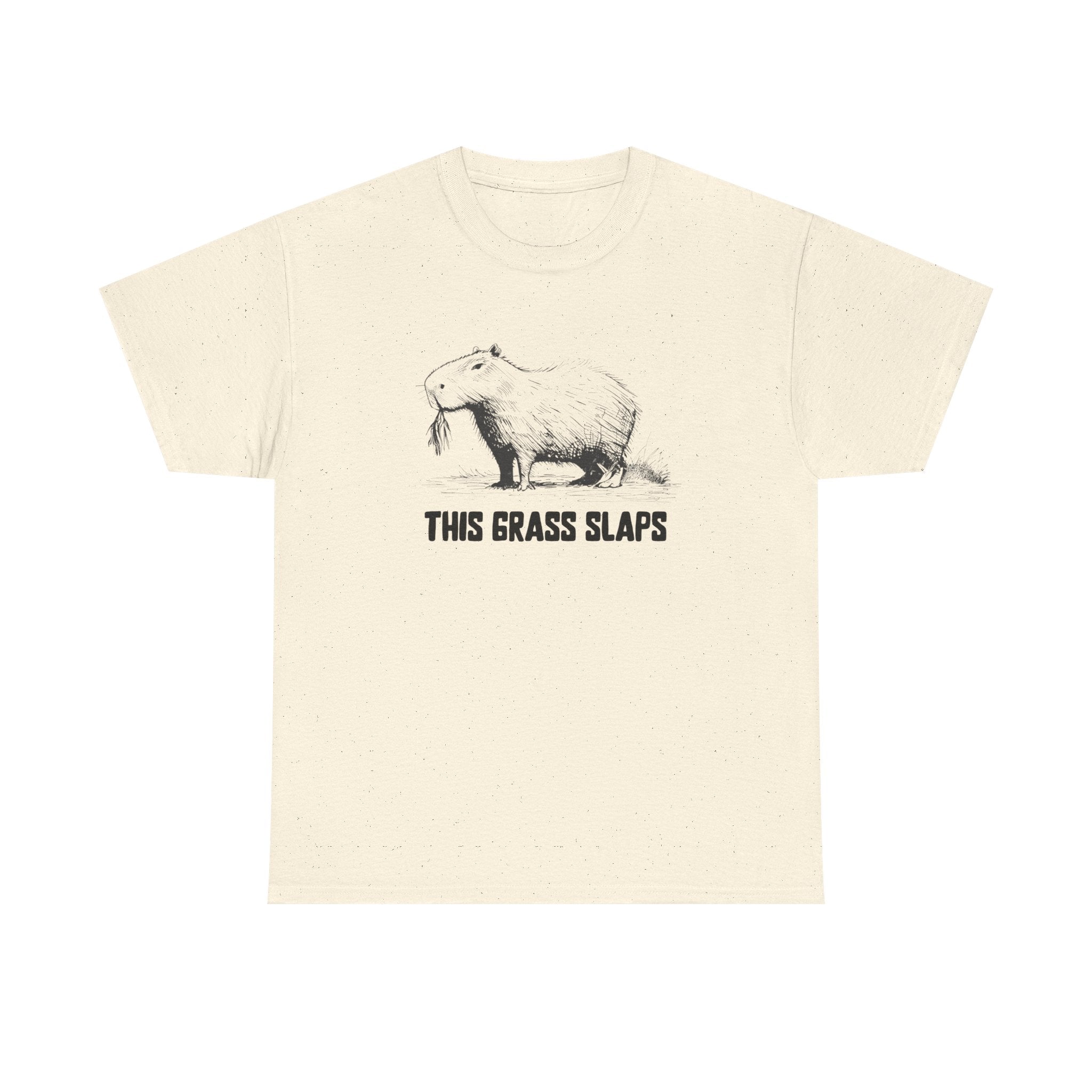 This Grass Slaps T-Shirt | Funny Chill Graphic Heavy Cotton Tee