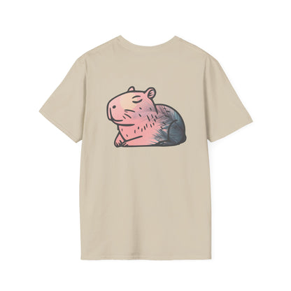 Chill Capybara Unisex Softstyle T-Shirt - Relaxed Fit Graphic Tee