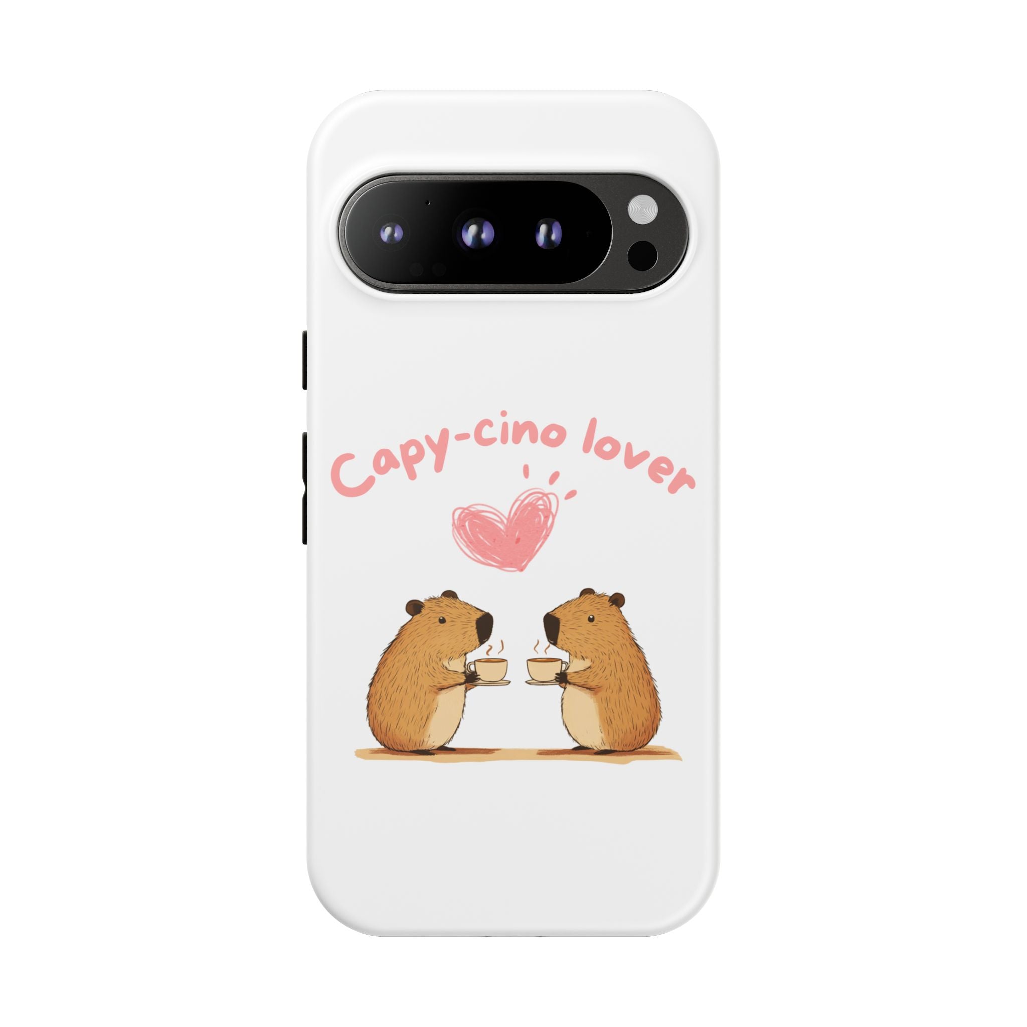 Cute Capybara Phone Case  (Capy-cino Lover Series)