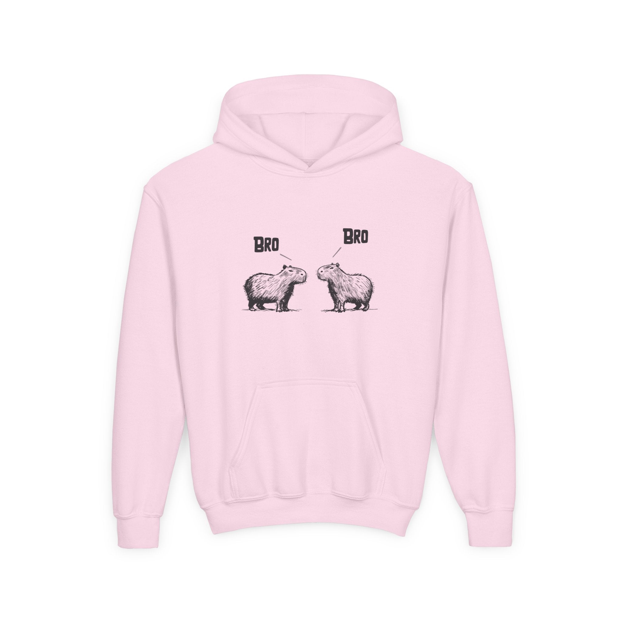 Bro Capybara Kids Hoodie – Funny Capybara Hoodie for Kids