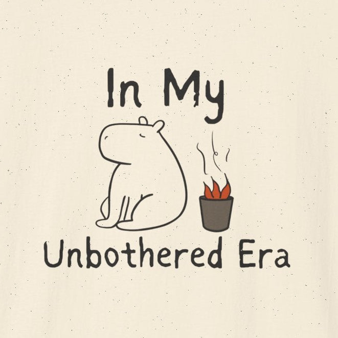 "In my Unbothered Era" Capybara Calm Chaos Softstyle Adult Tee