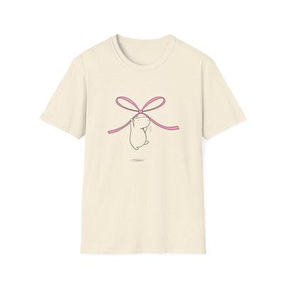 Coquette Bow Shirt – Cute Pink Bow Capybara Aesthetic Tee