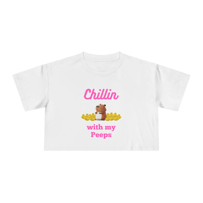 Photo Style Chillin' with My Peeps Women's Crop Tee