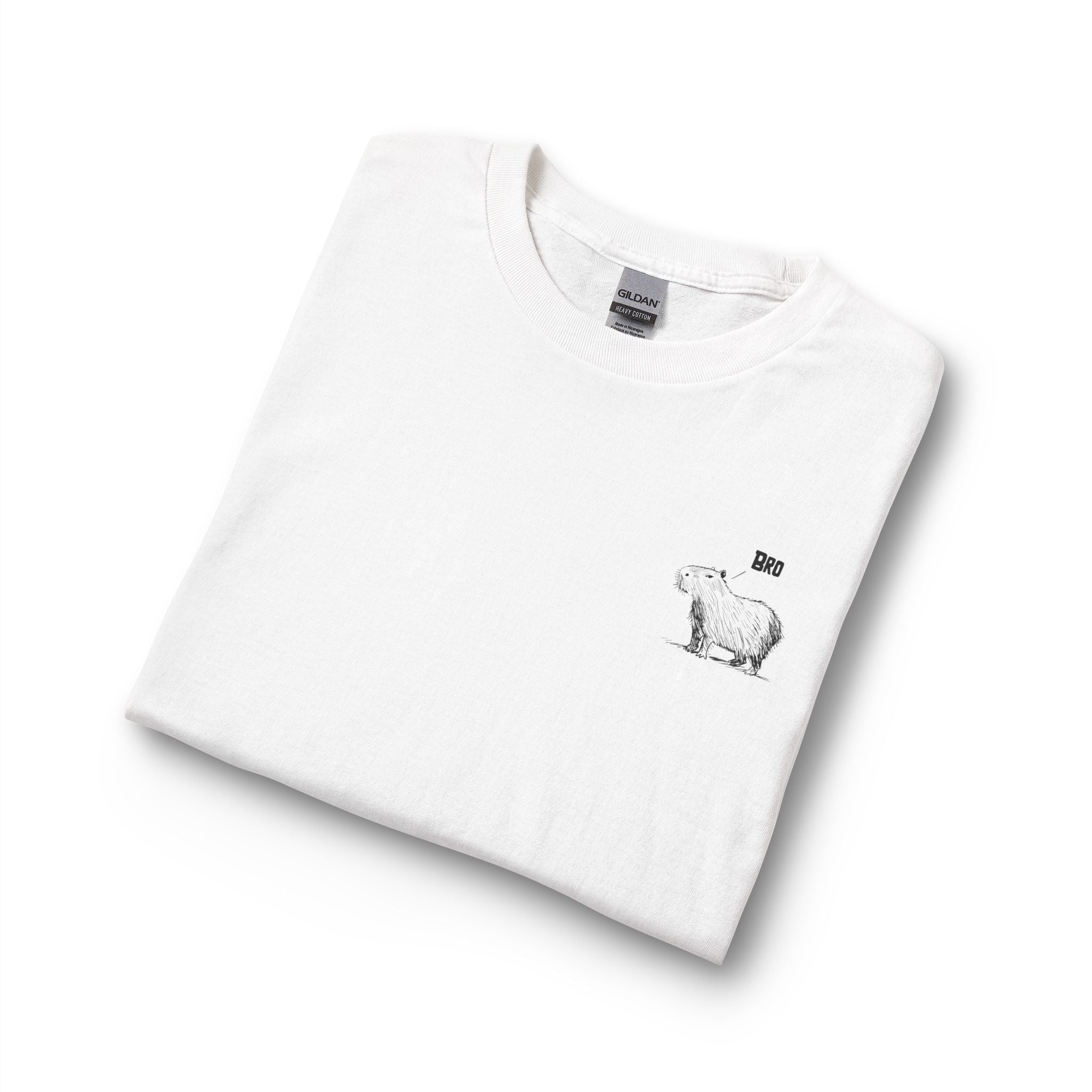 Bro Shirt Long Sleeve – Minimalist Capybara Youth Tee