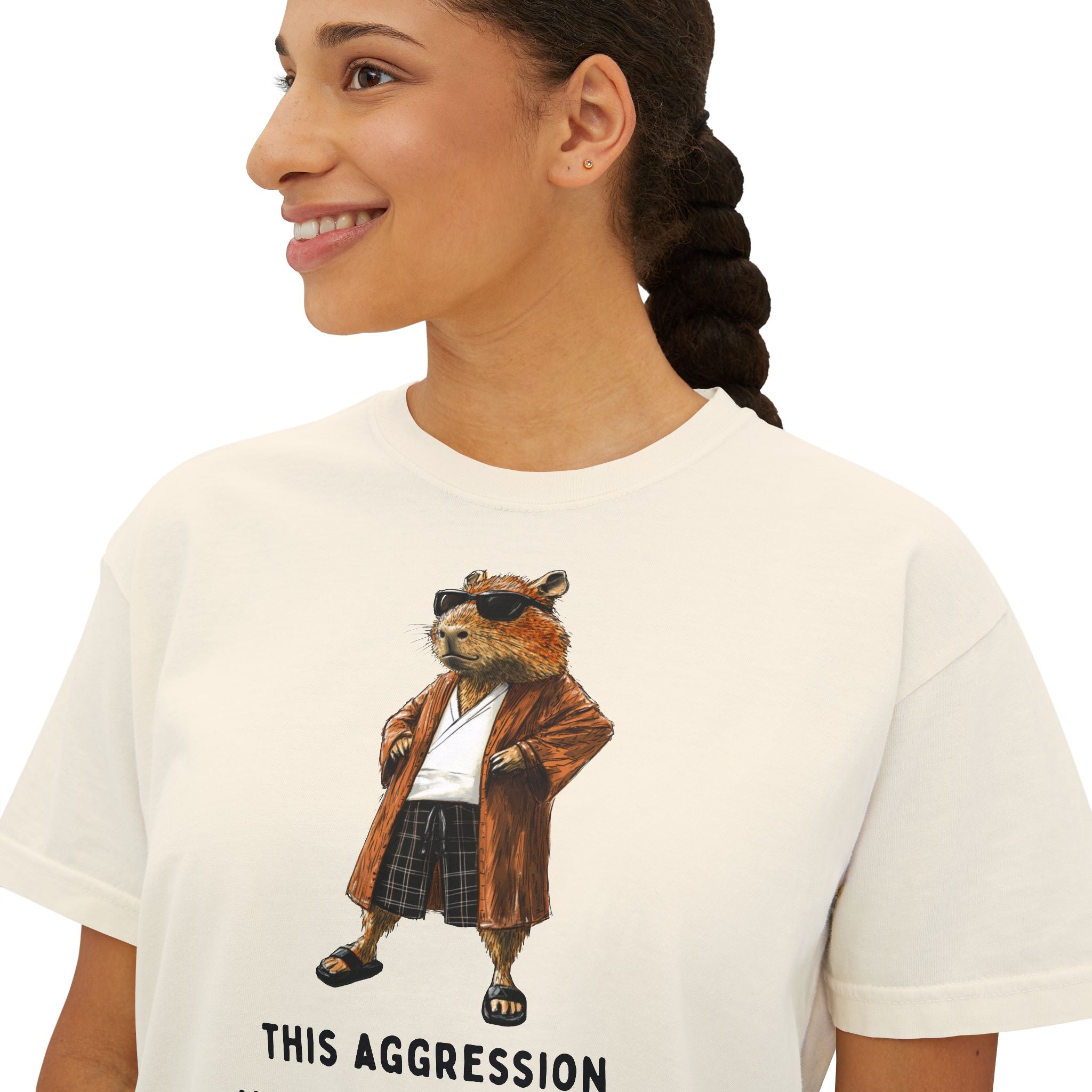 Capybowski 'This Aggression Will Not Stand, Man'  - Boxy Tshirt