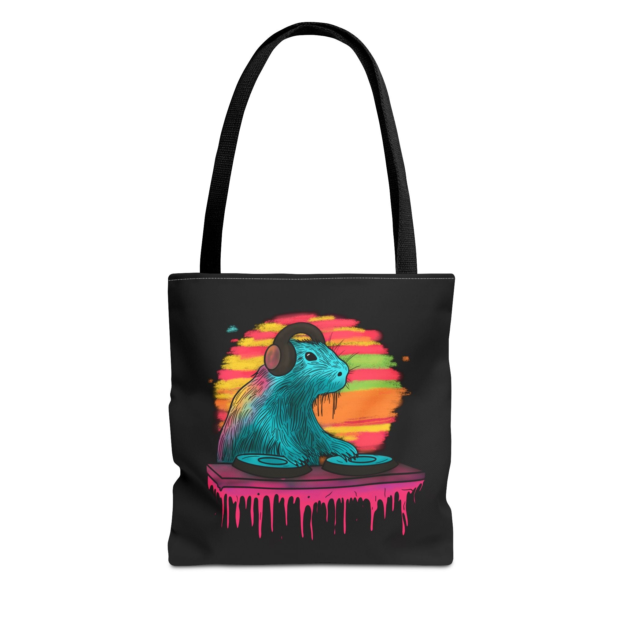 DJ Capybara Music Lover Canvas Tote Bag