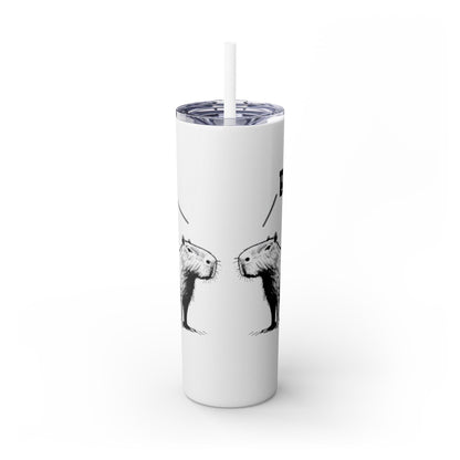 Bro Bro, Best of Friends – Capybara Coffee Skinny Tumbler