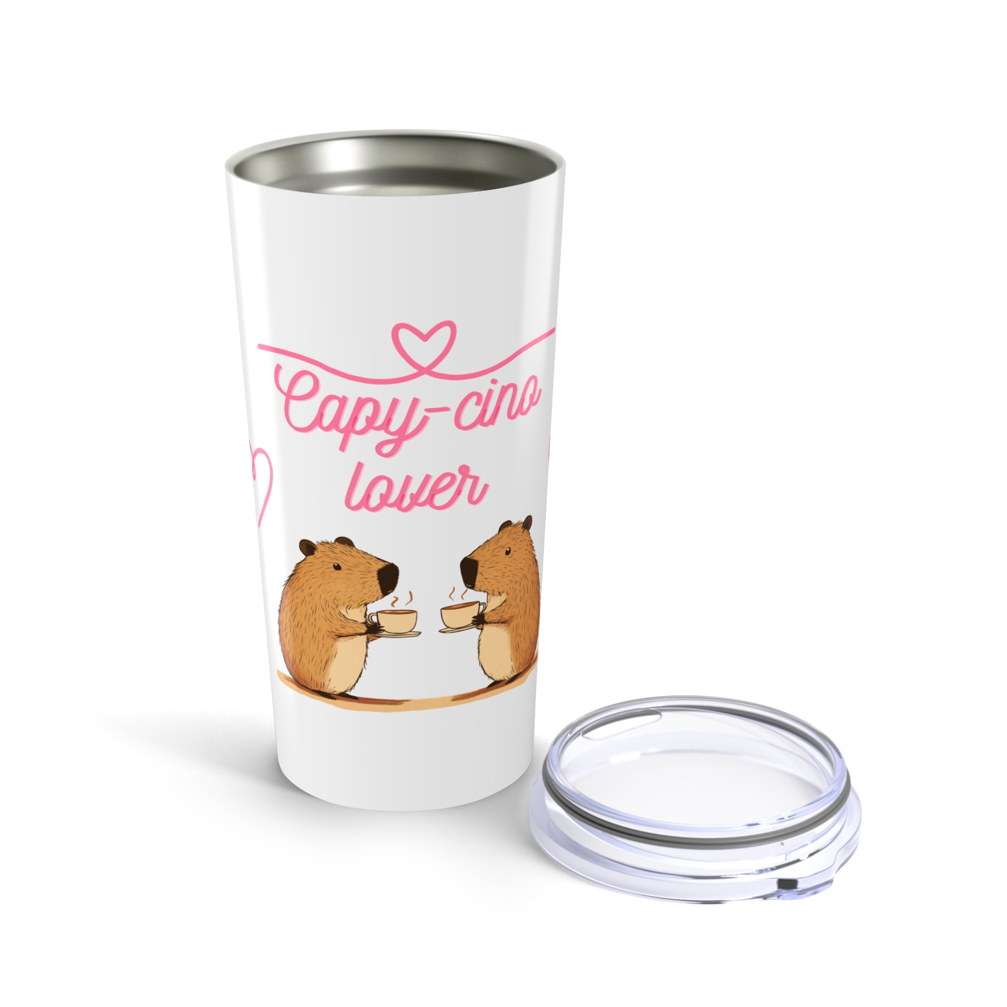 Capybara Coffee Lover 20oz Tumbler - Perfect Gift for Animal Lovers and Coffee Enthusiasts