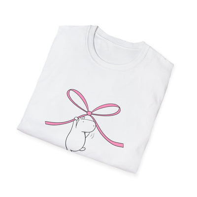 Coquette Bow Shirt – Cute Pink Bow Capybara Aesthetic Tee