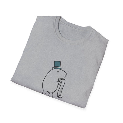 Funny Minimalist Tee - Capybara Causing Problems Politely