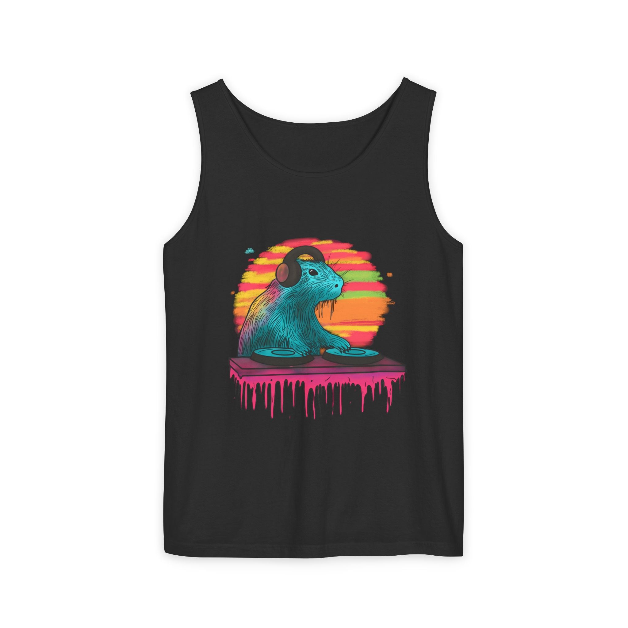 DJ Capybara Retro Music Tank Top