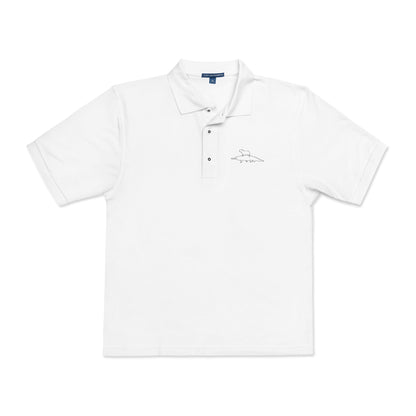 Funny Golf Polo Shirt – Embroidered Capybara & Alligator Golf Shirt