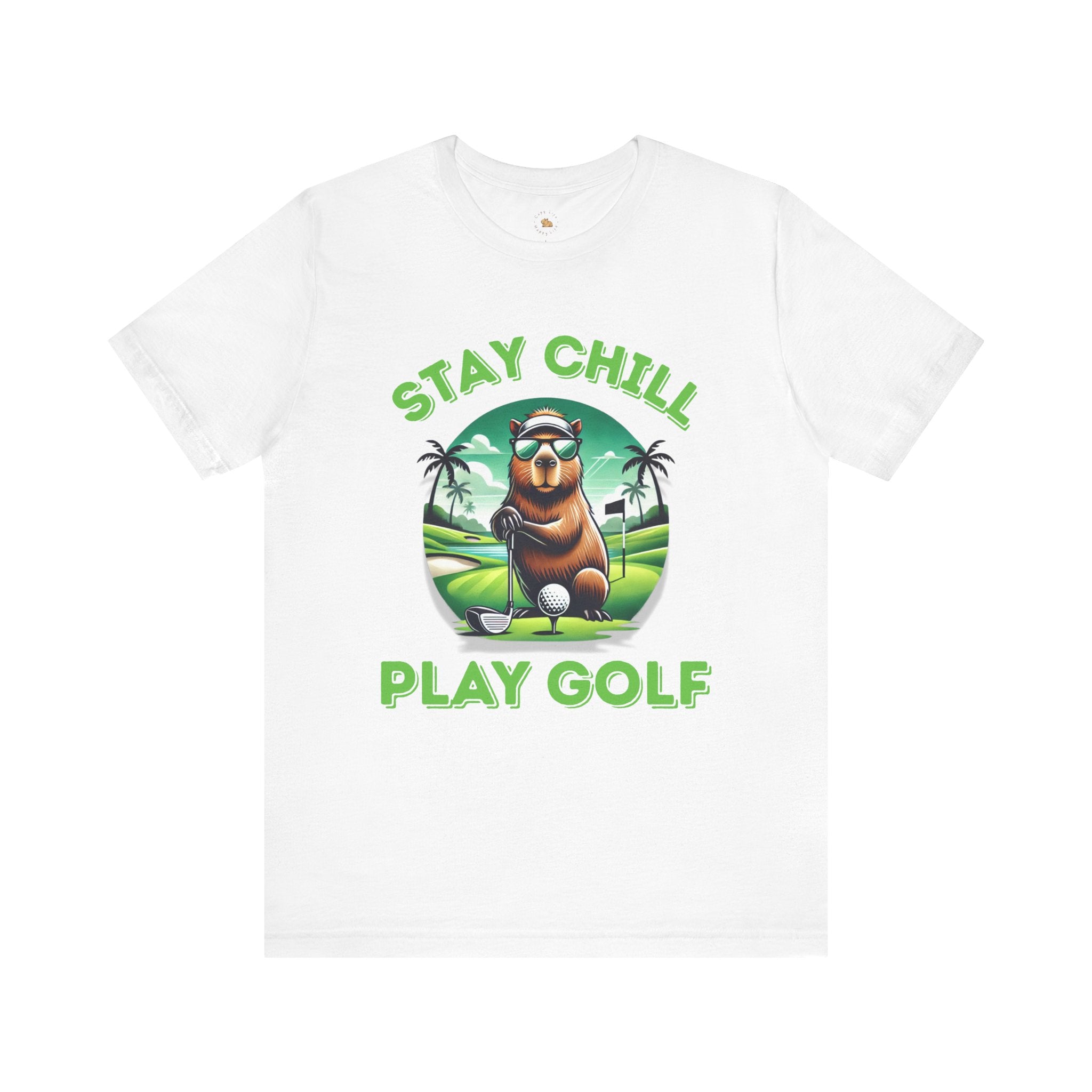 Stay Chill, Play Golf Art Deco Edition –  Unisex Jersey T-Shirt 🏌️‍♂️