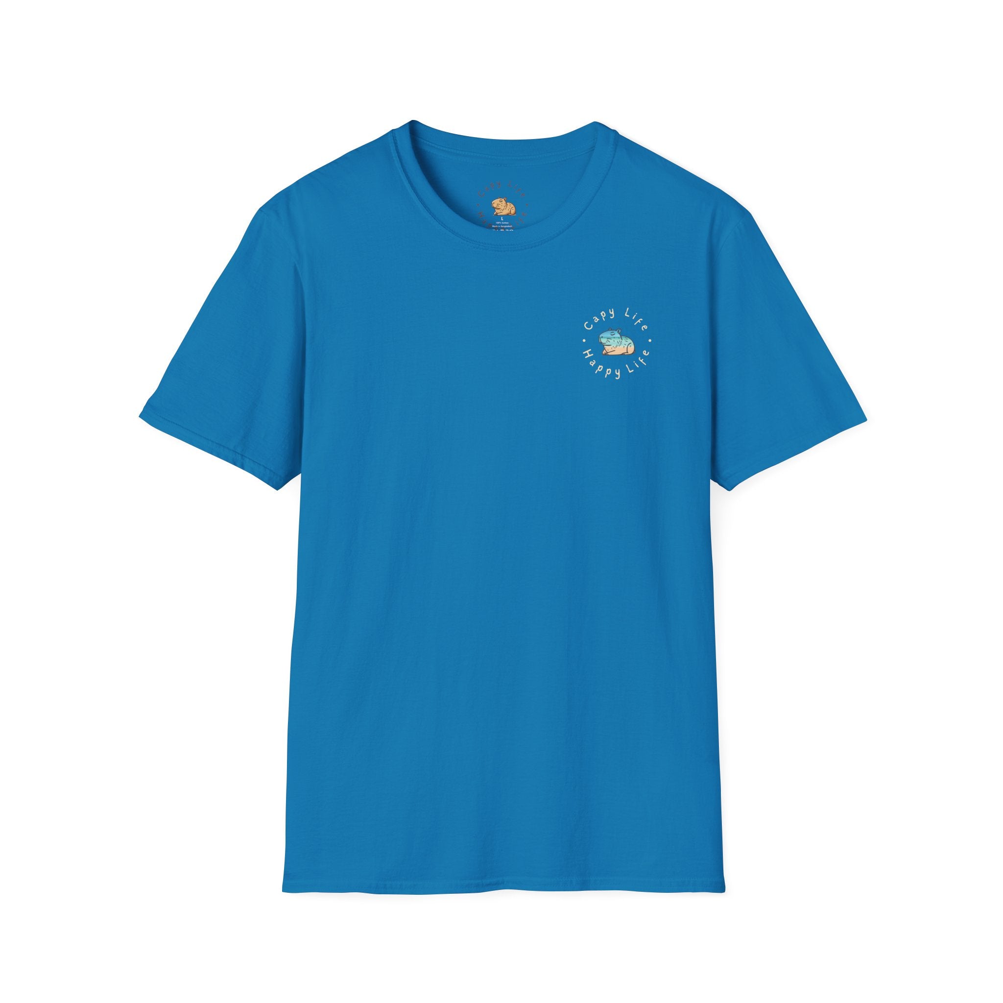 Ocean Chill Capybara Unisex Softstyle T-Shirt - Relaxed Fit Graphic Tee