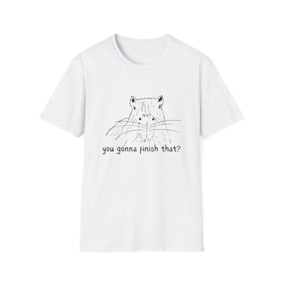 "You gonna eat that?" Capybara Leftover Lover Softstyle Adult Tee