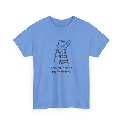 Country Club Parody – Capybara Tennis “This Counts as Participation” Heavy Tee