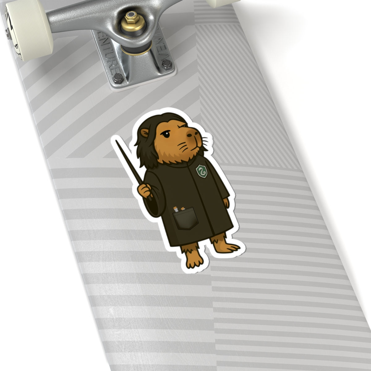 Whimsical Wizard Professor Severus Napebara Kiss-Cut Vinyl Sticker - Capybara School of Witchcraft & Wizardry - Gifts for Kids, Laptop Stickers, Creative Party Favors
