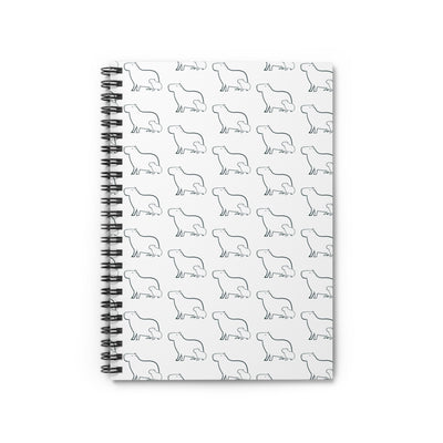 Minimalist Capybara Spiral Notebook – Mom and Baby Pattern Journal