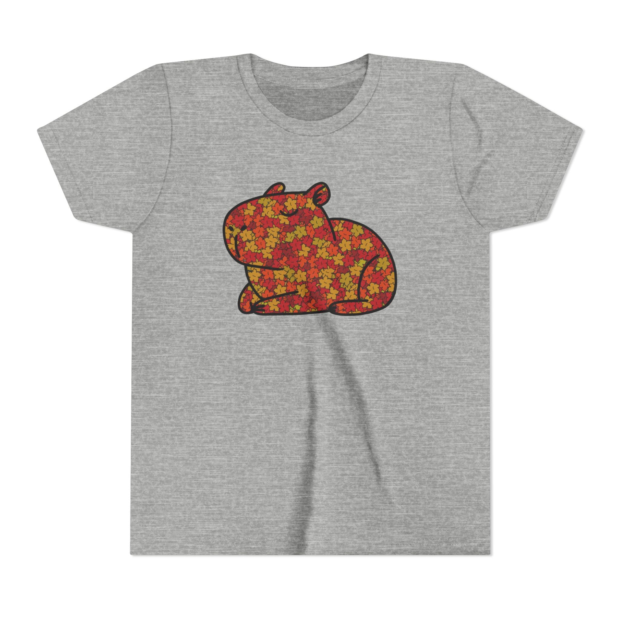 Fall Leaves Capybara Youth Tee