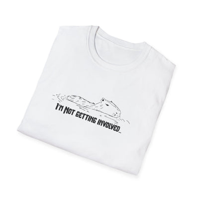 "I'm not getting involved" Capybara No Drama Softstyle Adult Tee