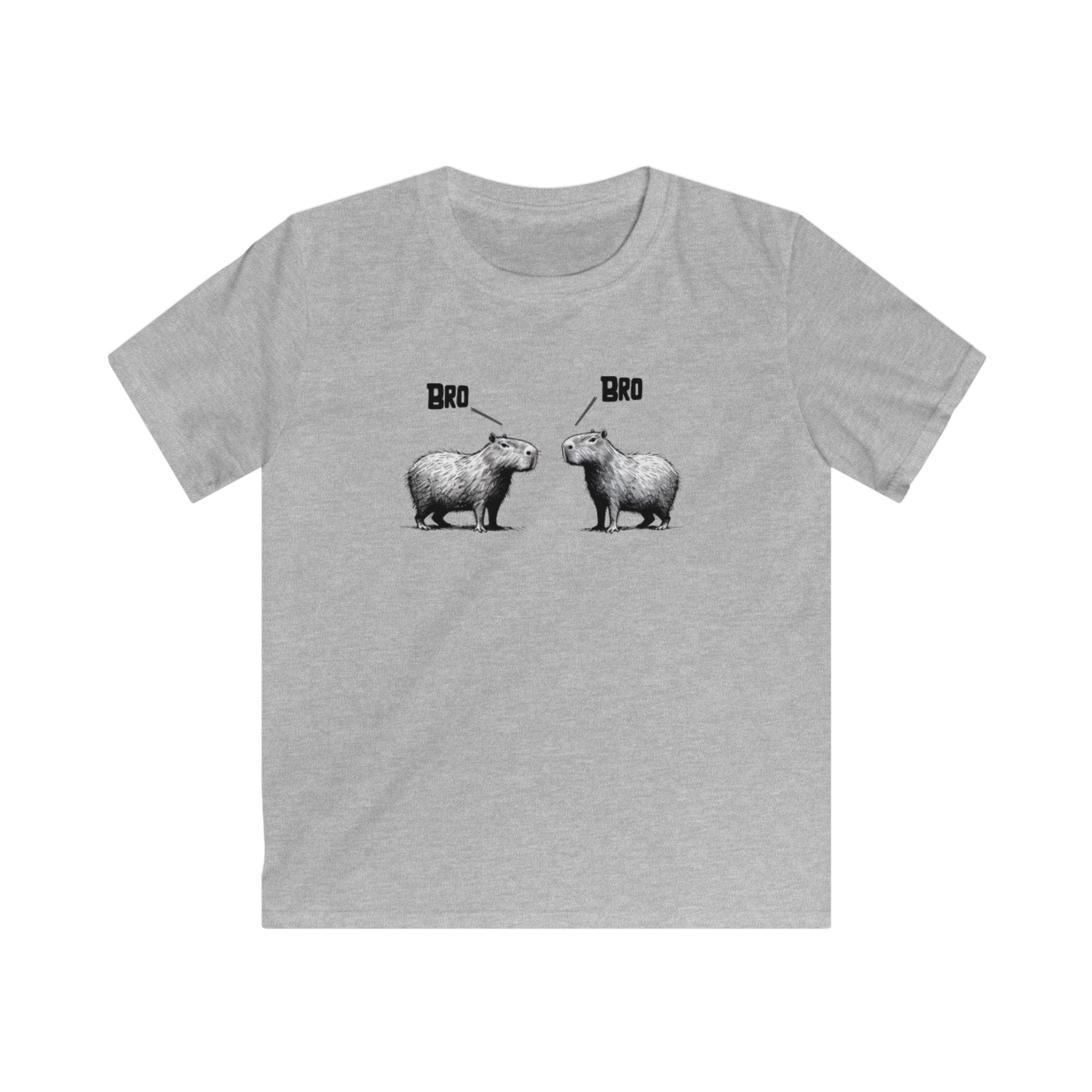 Capybara Kids Tee, Bro Bro, CapyBros Unisex Youth Tee