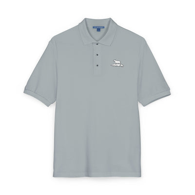 Embroidered Capybara & Alligator Funny Golf Polo Shirt