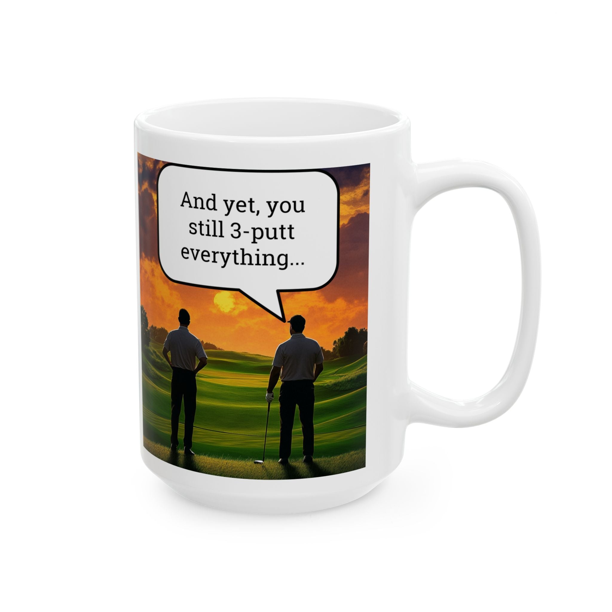 Funny Golf Dad Mug - Thanks for Teaching Me Everything You Know