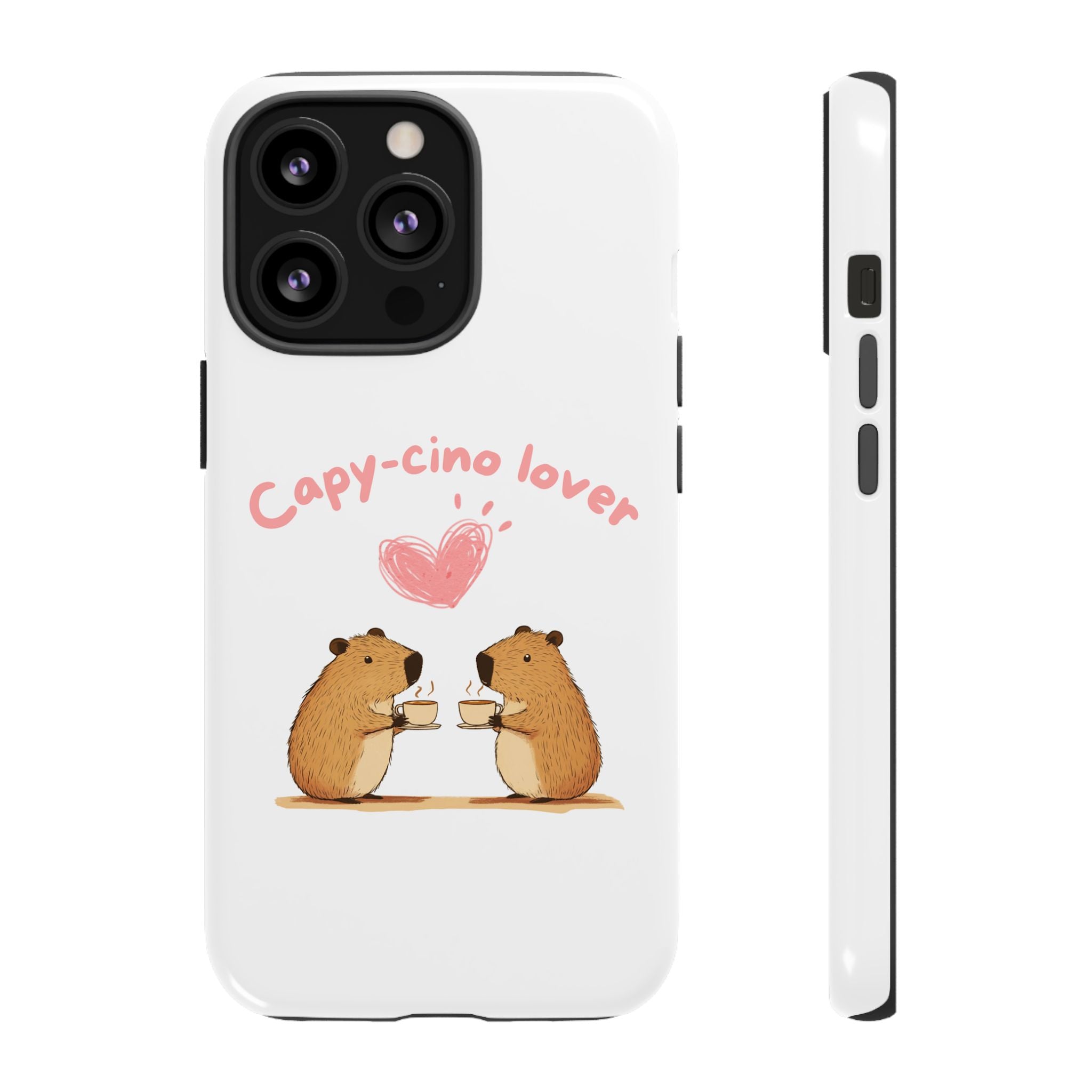 Cute Capybara Phone Case  (Capy-cino Lover Series)