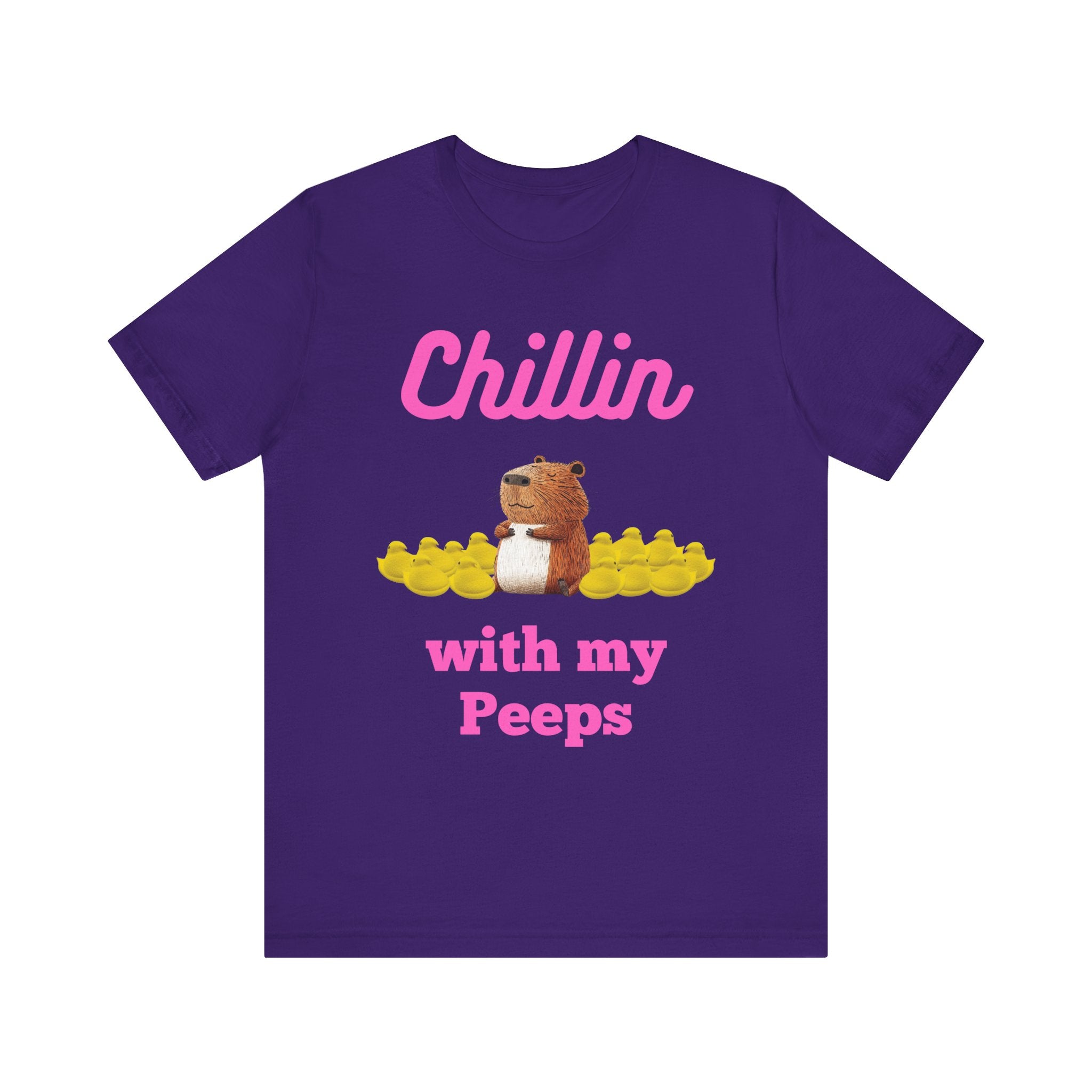 Chillin' with My Peeps Marshmellow - Unisex Jersey Tee (ADULT)