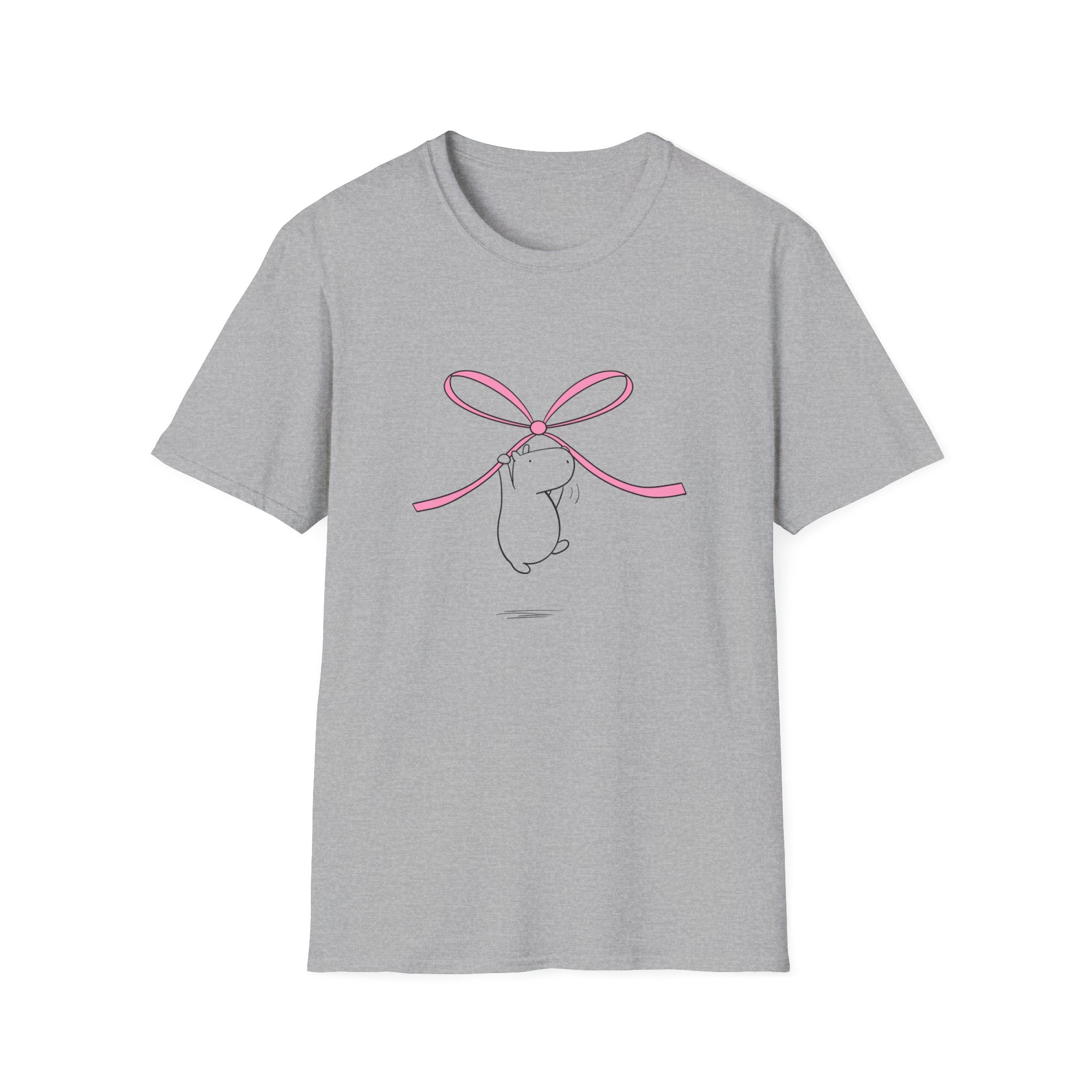 Coquette Bow Shirt – Cute Pink Bow Capybara Aesthetic Tee