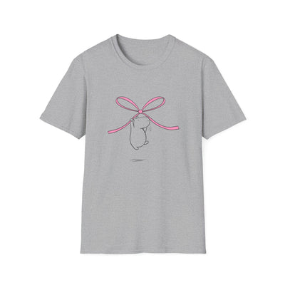Coquette Bow Shirt – Cute Pink Bow Capybara Aesthetic Tee