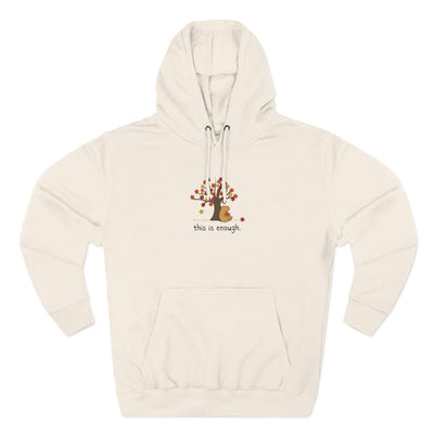 Autumn Leaves This is Enough - Capybara Fleece Hoodie