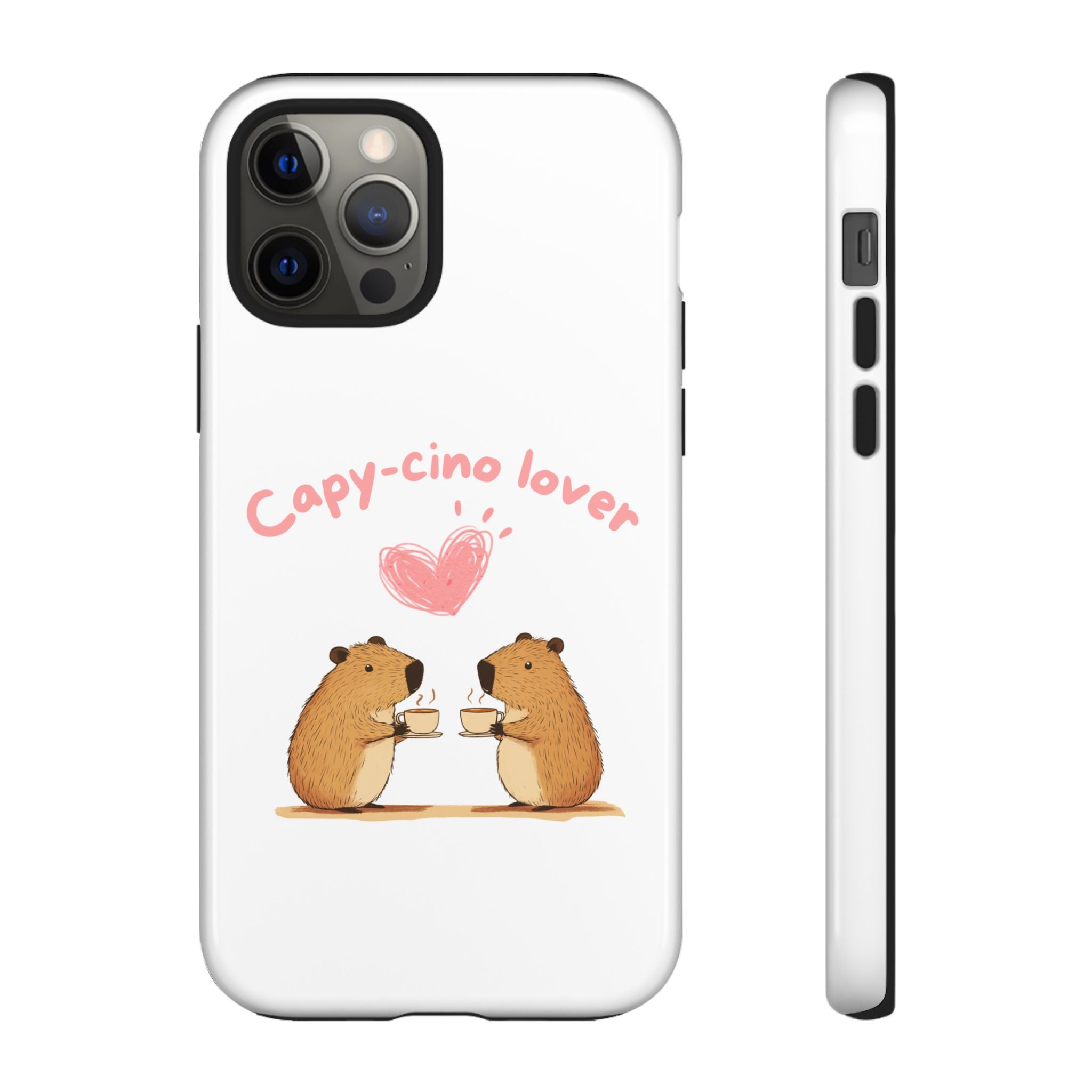 Cute Capybara Phone Case  (Capy-cino Lover Series)