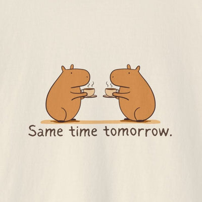 Capybara Boxy Tee – Same Time Tomorrow Shirt