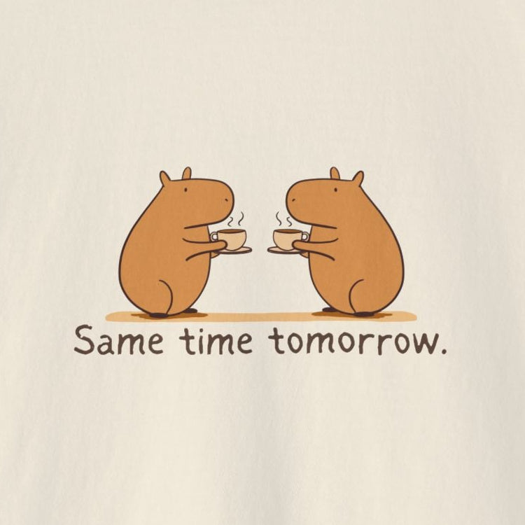 Capybara Boxy Tee – Same Time Tomorrow Shirt