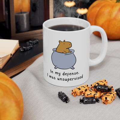 In My Defense I Was Unsupervised Capybara Mug