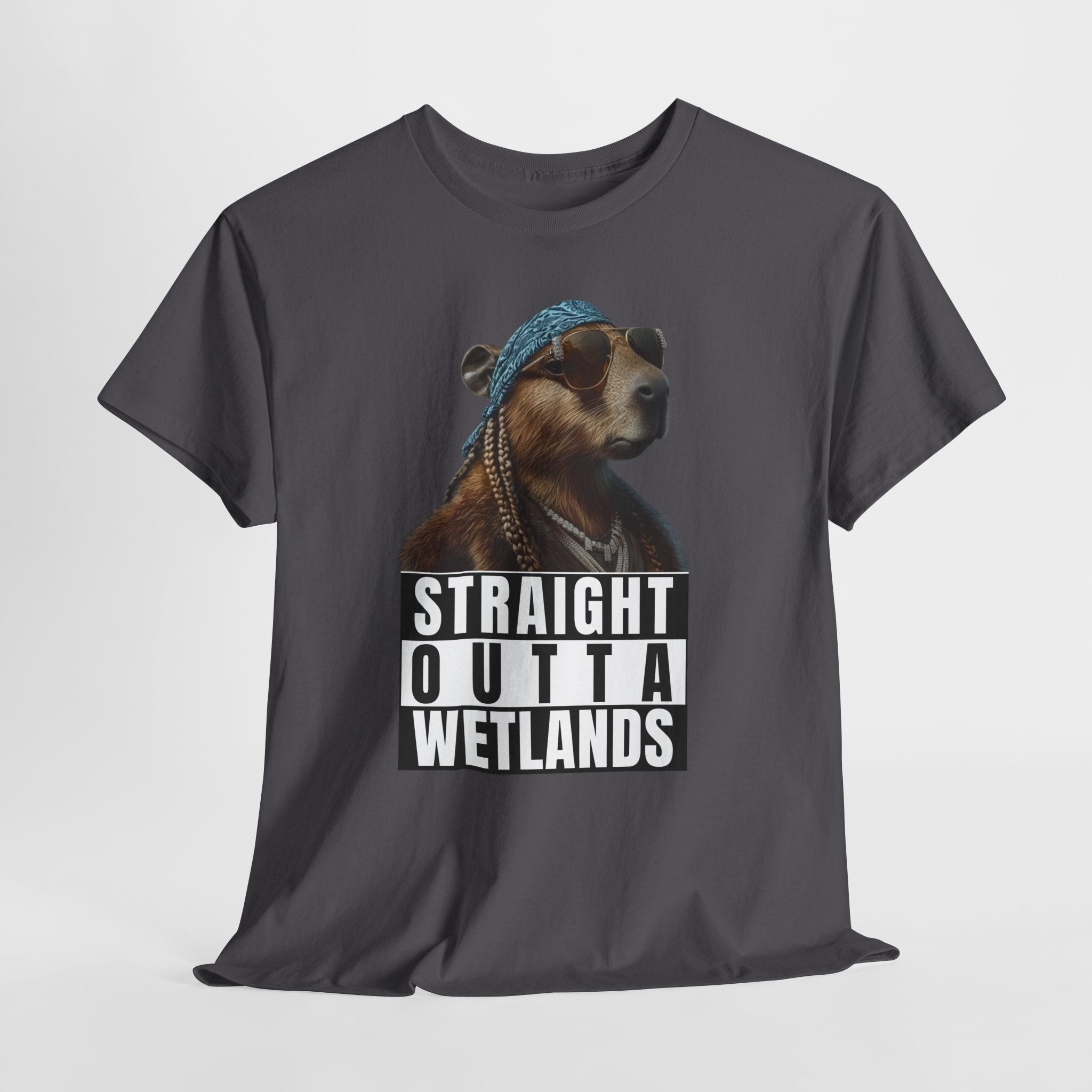 Straight Outta Wetlands, Capybara Unisex Adult Tee